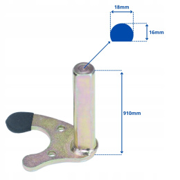 Adapter uchwyt piny do stojaka podnośnika motocyklowego pod rolki tył V SN1741